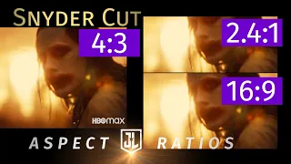 Zack Snyder’s Justice League (Trailer): Aspect Ratio Comparison - Full frame vs cropped