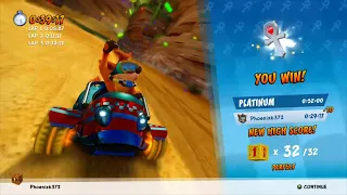 Crash Team Racing Nitro-Fueled - All Platinum Relics