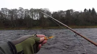 Salmon fishing on the river Tay at Murthly