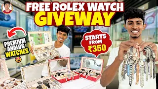 Free Rolex Watch Giveway🤩 | Premium Analog Watches | Starts from ₹350 | Naveen's Thought