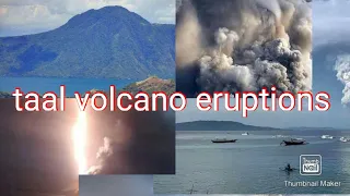 TAAL  VOLCANO  ERUPTIONS  FEB 16 2021