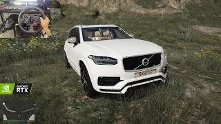 VOLVO XC90 T8 - OFFROADING | STEERING WHEEL