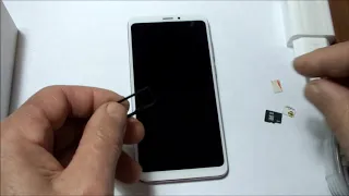 Meizu Note 8 - установка sd-карты и сим-карт на новый телефон