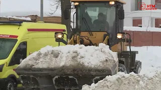 Уборка снега в Саранске