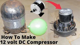 12 volt DC Compressor How To Make 12v Compressor For Refrigerator Dc 12v Refrigerator Compressor