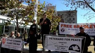 Jeff Paterson on Bradley Manning at protest at San Francisco Federal Building