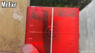 How to use laser level outside on sunny day 😎🌞