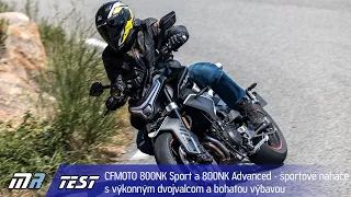 CFMOTO 800NK Sport a 800NK Advanced - športové naháče s výkonným dvojvalcom a výbavou - motoride.sk
