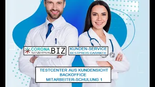 Termine für Corona Tests vereinbaren, Zertifikate Schulungsvideo Testcenter Software Testzentrum.BIZ