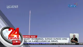 Missile alert warnings, sunud-sunod ang pagtunog sa ilang lugar sa Israel | 24 Oras