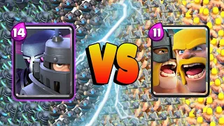 MEGA KNIGHT + PEKKA Vs BARBARIANS + ELITE BARBARIANS