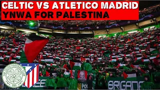 Celtic Fans Singing You’Il Never Walk Alone For Palestine | Celtic vs Atletico Madrid | 25-10-2023