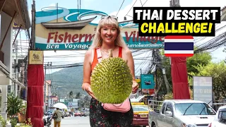 First Time Eating THIS Thai FRUIT? $1 Street Food Challenge, THAILAND!