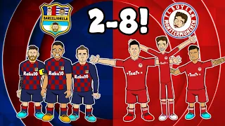 2-8! Bayern Crush Barcelona! (442oons Parody)