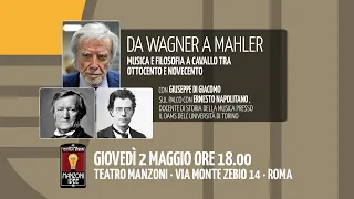 MANZONI IDEE presenta Giuseppe Di Giacomo in «DA WAGNER A MAHLER» – Teatro Manzoni di Roma