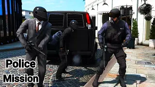 GTA 5 Mission (Remastered) - Jewel Heist with a Police Team!!!