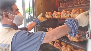 과거 엿장수를 하셨던 추억의 전기구이통닭트럭 사장님/ Grilled chicken, chicken truck / korean street food / 한국 길거리 음식