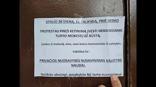 Tiesiogiai: prie Seimo – protestas prieš NT mokestį