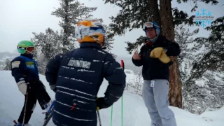 How to ski the powder progression