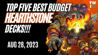 Best Budget Hearthstone Decks For Standard Meta 8/28/2023