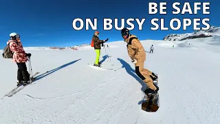 How to Stop / Avoid Collisions on a Snowboard