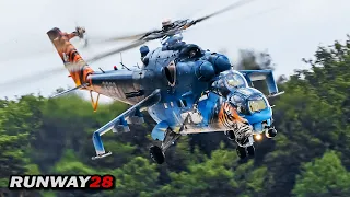 Beautiful Czech Air Force Helicopters; Mi-24 Hind & Mi-17 Hip