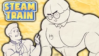 Steam Train Animated - Dinkles the Buff Nerd - by Rubberninja