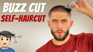 Perfect Buzz Cut Self-Haircut Tutorial In 2024 | How To Cut Men's Hair