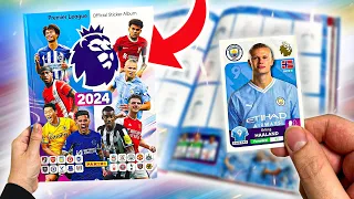 FILLING my NEW Panini PREMIER LEAGUE 2024 *HARDBACK* STICKER ALBUM! (Pack Opening!)