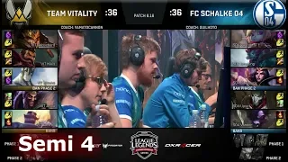 FC Schalke 04 vs Vitality | Game 4 Semi Finals S8 EU LCS Summer 2018 | S04 vs VIT G4