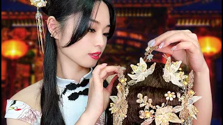 [ASMR] Chinese Wedding Hair Styling