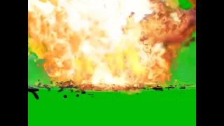 explosion green screen