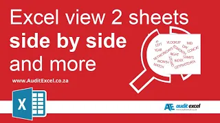 Viewing Multiple Excel 2003 windows at the same time INCL 2 sheets in same workbook side by side