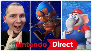 NINTENDO DIRECT 6.21.2023 FULL REACTION! SUPER MARIO RPG, PIKMIN 4, AND SUPER MARIO BROS WONDER!!!