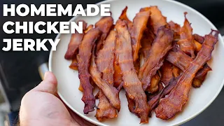 How to Make Chicken Jerky - Traeger Smoked or Air Fryer/Dehydrator