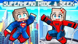 NOOB vs PRO SUPERHERO Hide and Seek in Minecraft!