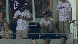 Cowboys star QB Dak Prescott signs foul ball for fan at Mississippi State's CWS game