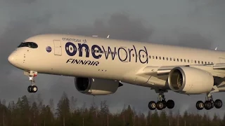 Finnair A350 ONEWORLD OH-LWB landing at Helsinki!