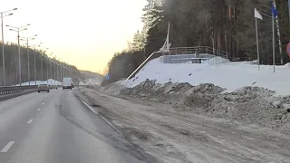 С Еката в Нижний, поломка, "золотой" кардан, Газель V8, 3UZ,  автомат