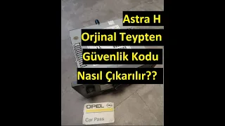 Astra H Securty Code Nasıl Ögrenilir.