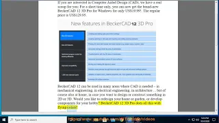 BeckerCAD 3D Pro: Great CAD software at a low price (US$19.99).