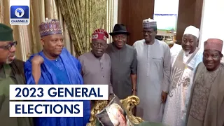 2023 General Elections: Tinubu, APC Governors Meet With Jonathan In Abuja