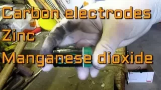 Where to find free carbon electrodes, zinc and manganese dioxide