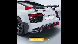 Factory Oem Performance Parts Style Dry Carbon Fiber Car Trunk Spoiler Rear Wing For Audi Tt Tts Ttr