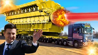 THERE IS ONLY ONE IN THE WORLD! US Giant Tank Successfully Destroys Russia's Berdiansk Port