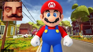 Hello Neighbor - My New Neighbor Mario Final History Gameplay Walkthrough