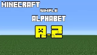 Minecraft Alphabet A-Z: Simple Letters Tutorial