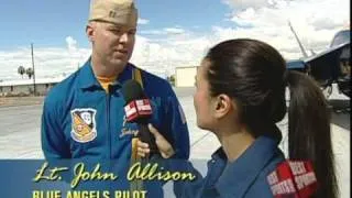 LEEANN FLIES WITH THE NAVY'S BLUE ANGELS