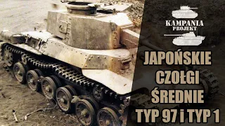Japońskie czołgi Typ 97 Chi-ha i Typ 1 Chi-He