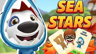 Talking Tom Gold Run SEA STARS Shark Hank vs Raccoon Lucky Cards Gameplay